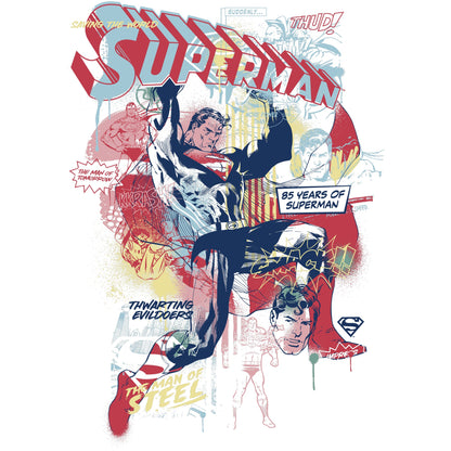 White - Lifestyle - Superman Unisex Adult 85th Anniversary Sweatshirt