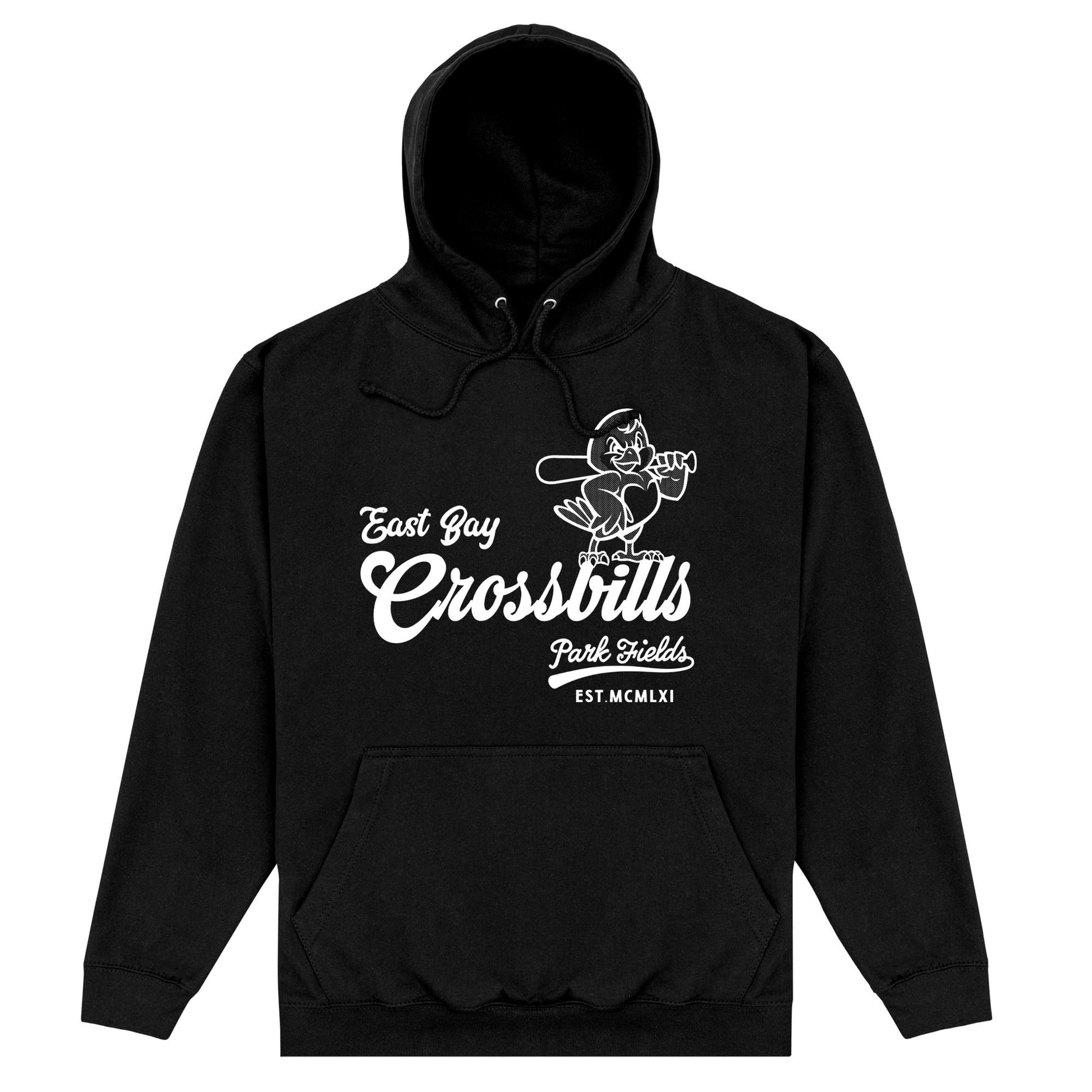 Black - Front - Park Fields Unisex Adult Crossbills Hoodie