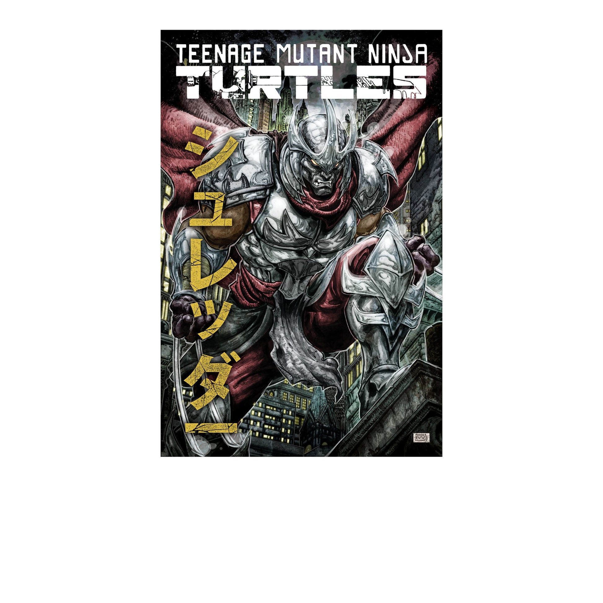 White - Side - TMNT Unisex Adult Artist Series Freddie E. Williams II T-Shirt