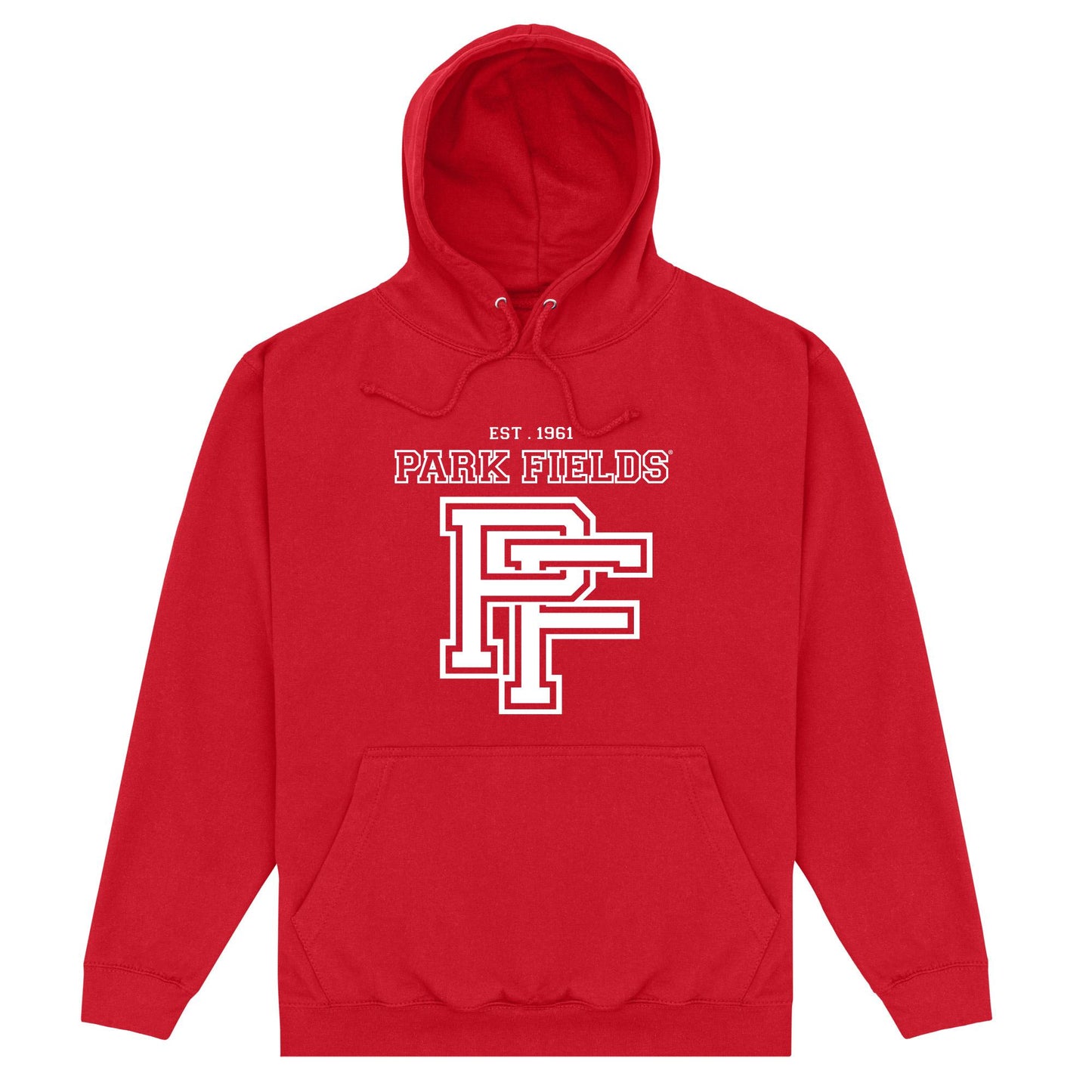 Red - Front - Park Fields Unisex Adult Icon Hoodie