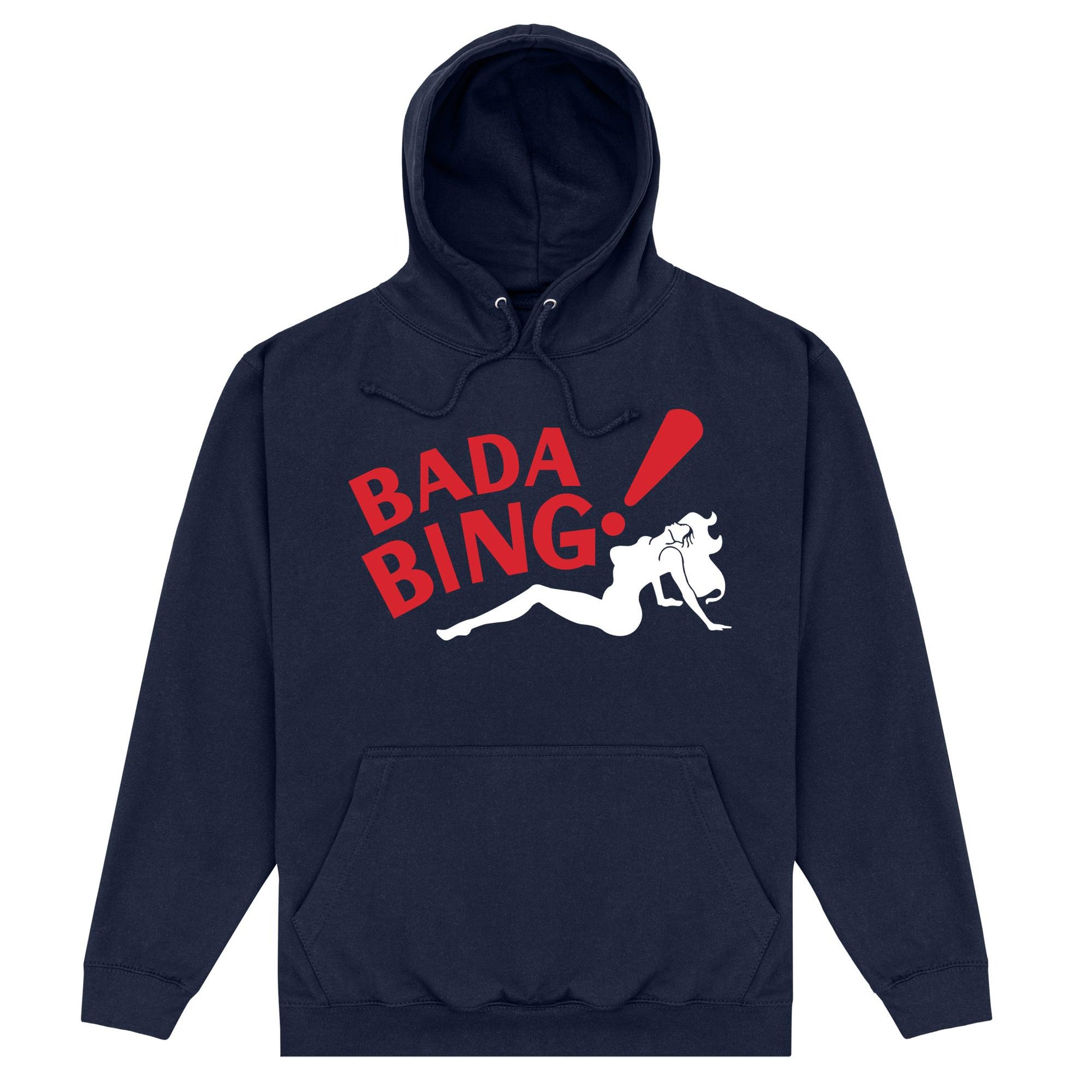Navy - Front - The Sopranos Unisex Adult Badabing! Hoodie