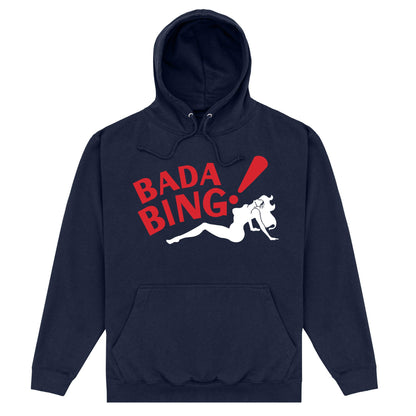 Navy - Front - The Sopranos Unisex Adult Badabing! Hoodie