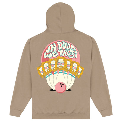 Nude - Back - The Big Lebowski Unisex Adult In Dude We Trust Hoodie