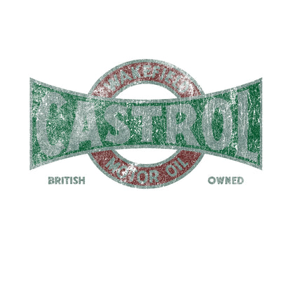 Dark Green - Side - Castrol Unisex Adult Vintage Hoodie