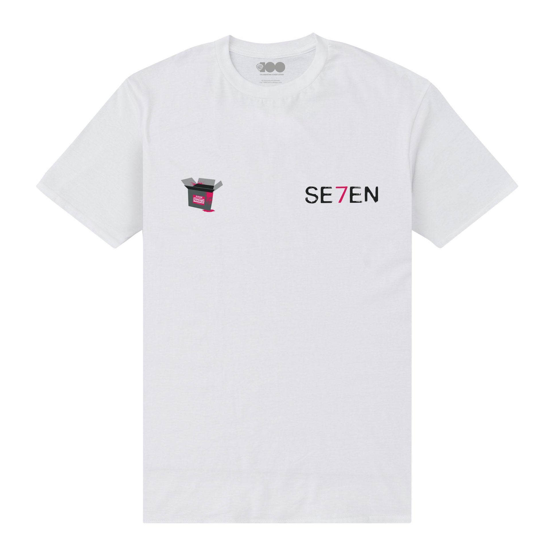 White - Front - Se7en Unisex Adult Wrath T-Shirt