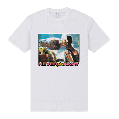 White - Front - E.T. the Extra-Terrestrial Unisex Adult Never Far Away T-Shirt