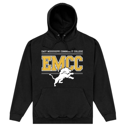 Black - Front - EMCC Unisex Adult Lion Hoodie