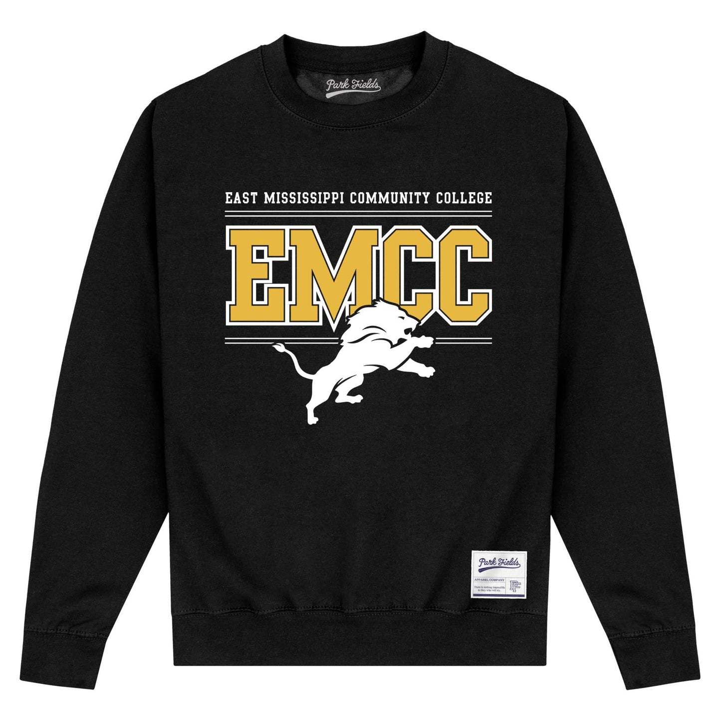 Black - Front - EMCC Unisex Adult Lion Sweatshirt