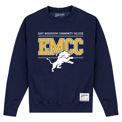 Navy - Front - EMCC Unisex Adult Lion Sweatshirt