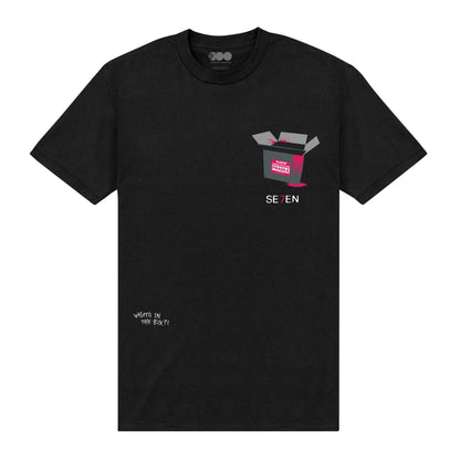 Black - Front - Se7en Unisex Adult Become Vengeance T-Shirt