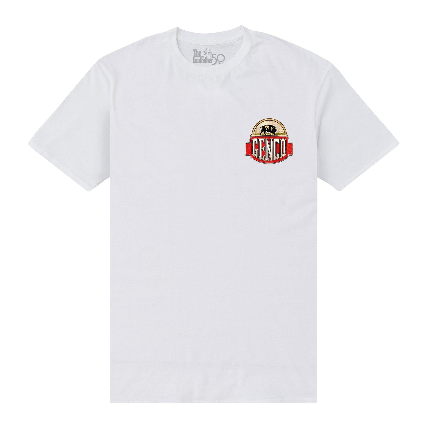 White - Front - The Godfather Unisex Adult Genco Olive Oil T-Shirt