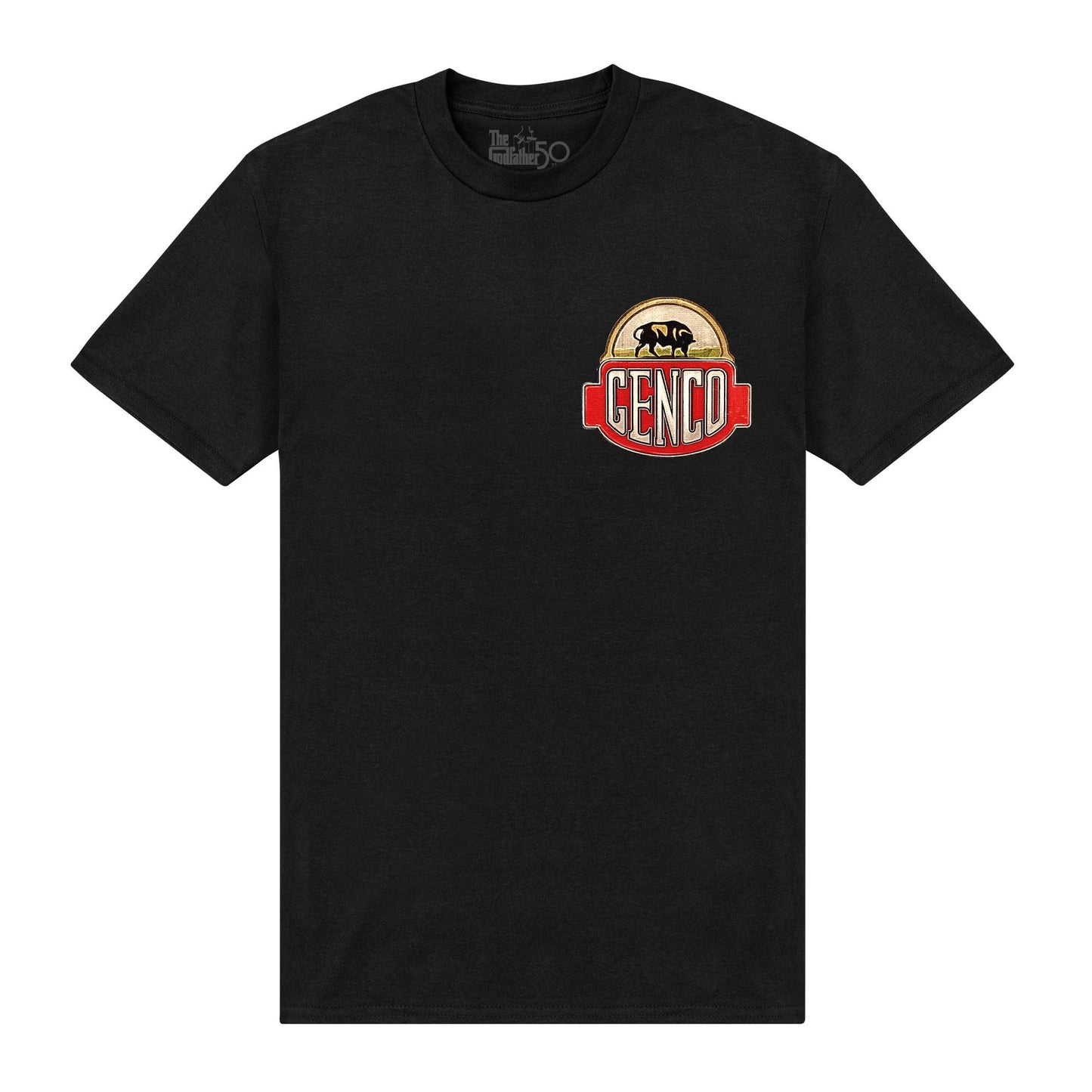 Black - Front - The Godfather Unisex Adult Genco Olive Oil T-Shirt