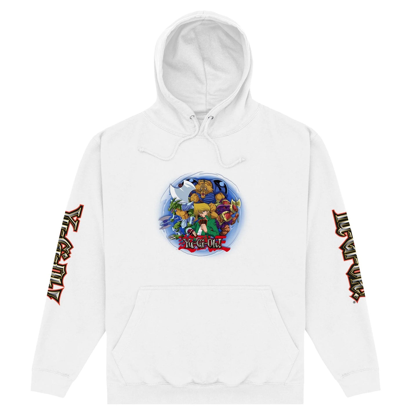 White - Front - Yu-Gi-Oh! Unisex Adult Group Hoodie