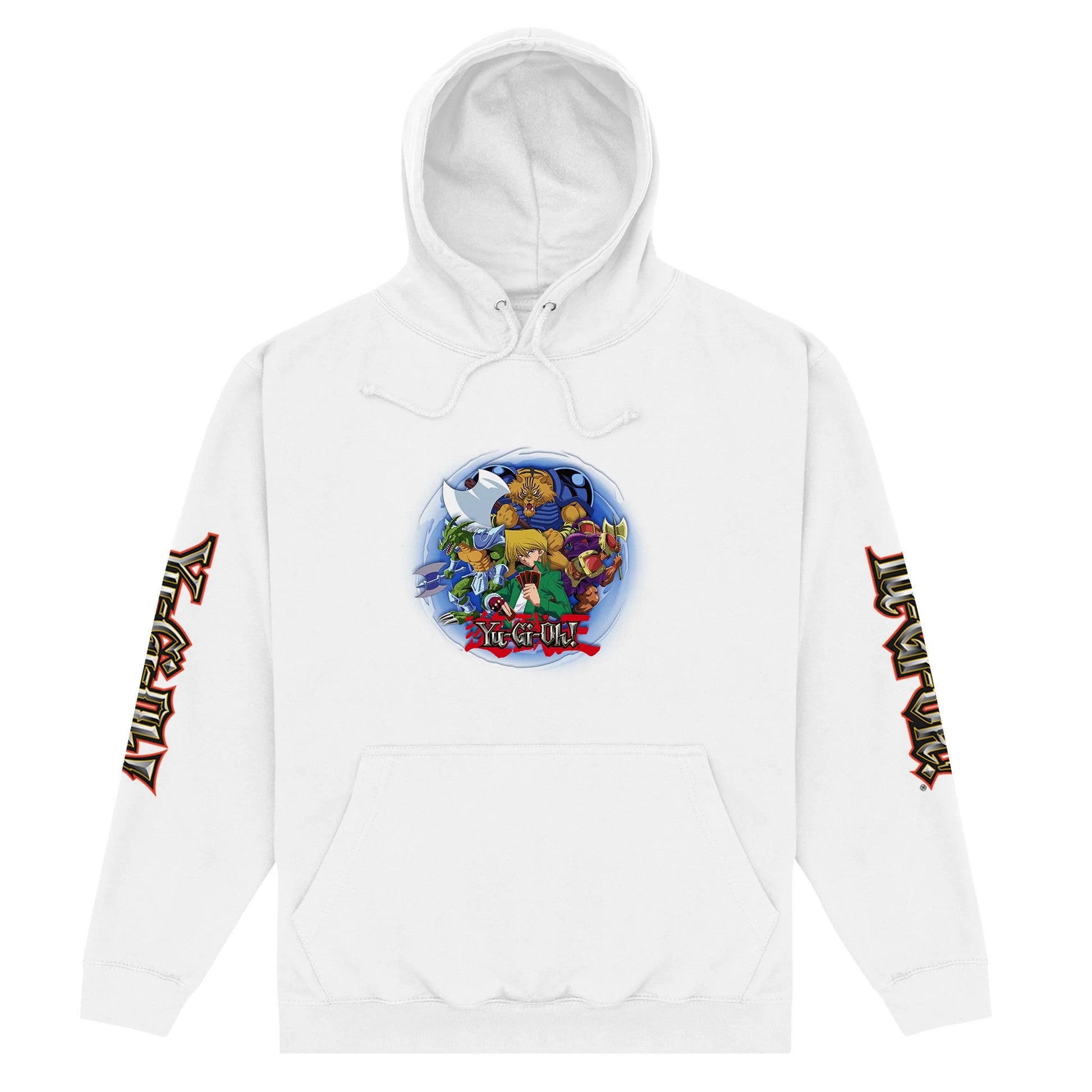 White - Front - Yu-Gi-Oh! Unisex Adult Group Hoodie