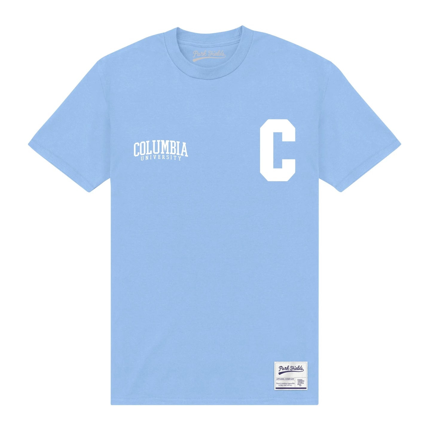 Light Blue - Front - Columbia University Unisex Adult C Heather T-Shirt