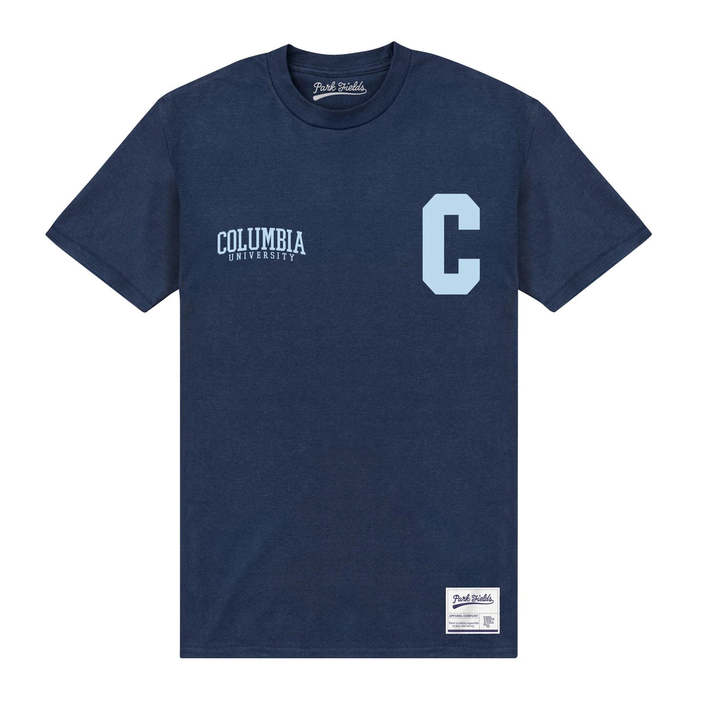 Navy Blue - Front - Columbia University Unisex Adult C Heather T-Shirt