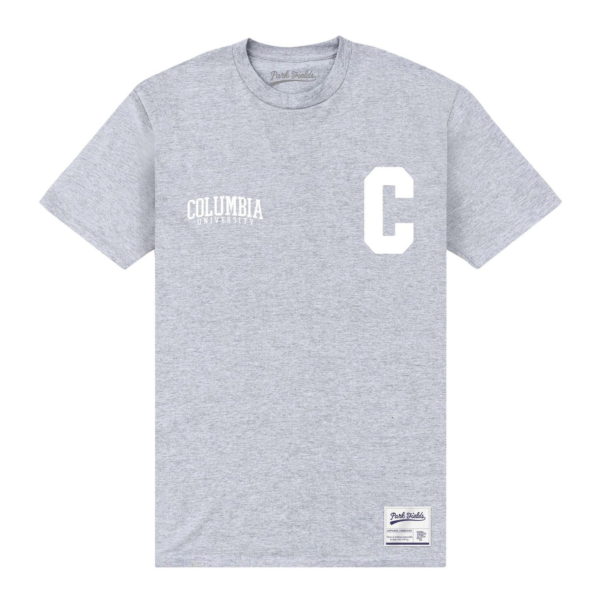 Heather Grey - Front - Columbia University Unisex Adult C Heather T-Shirt