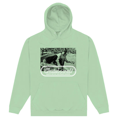 Mint Green - Front - Skateboard! Unisex Adult Magazine Pool Hoodie