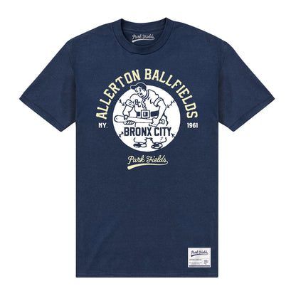 Navy Blue - Front - Park Fields Unisex Adult Bronx T-Shirt