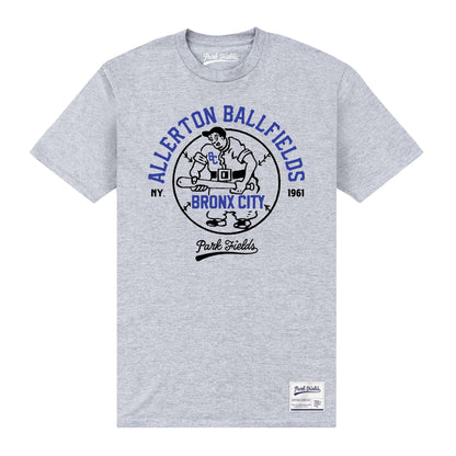 Heather Grey - Front - Park Fields Unisex Adult Bronx T-Shirt