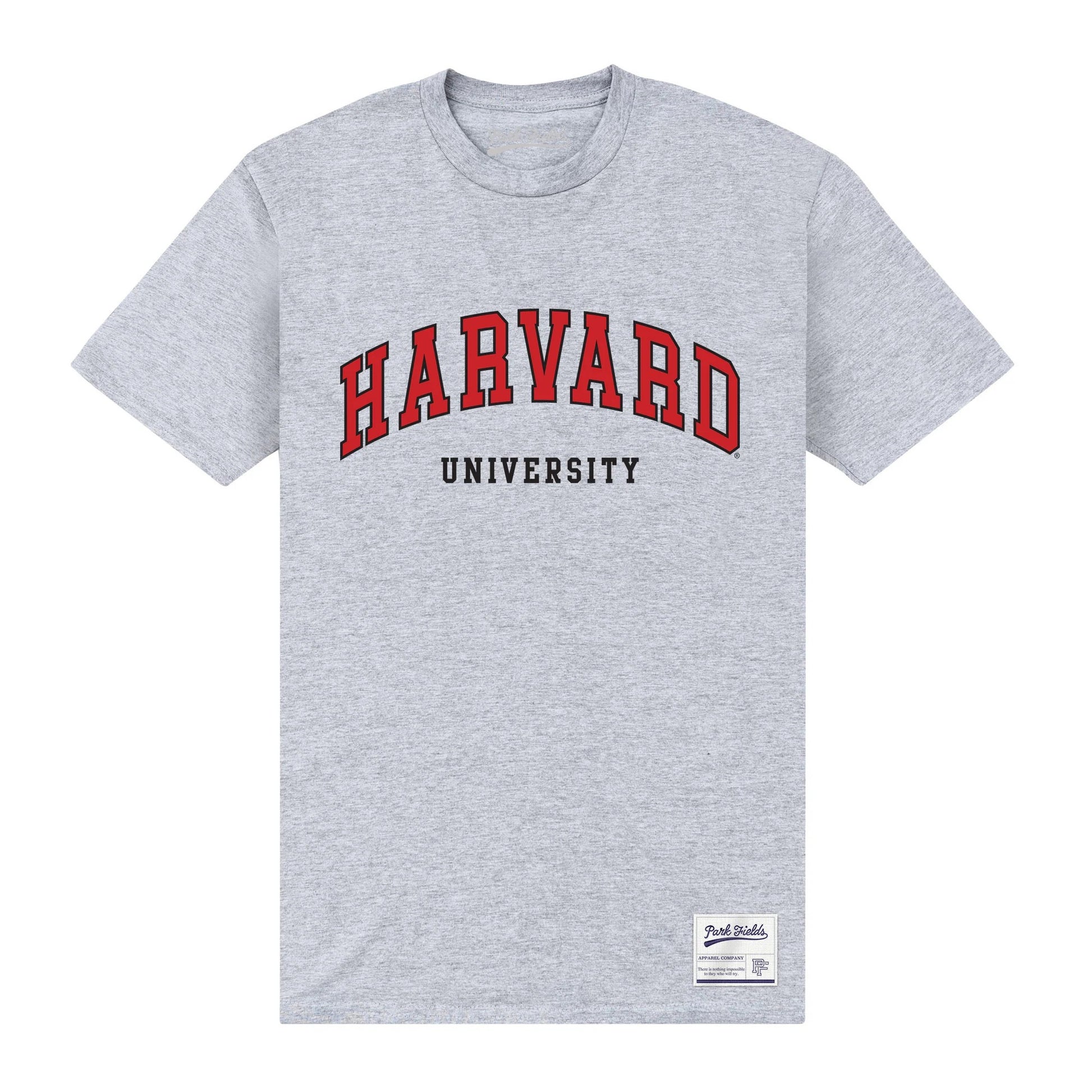Heather Grey - Front - Harvard University Unisex Adult Script T-Shirt