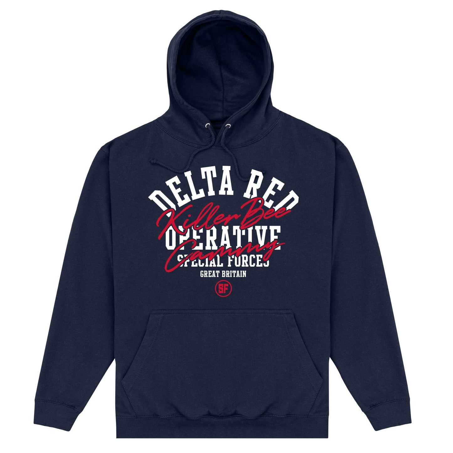 Navy Blue - Front - Street Fighter Unisex Adult Killer Bee Cammy Hoodie