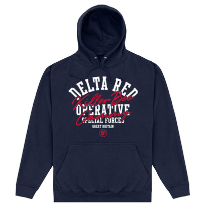 Navy Blue - Front - Street Fighter Unisex Adult Killer Bee Cammy Hoodie