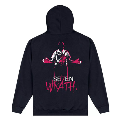 Black - Back - Se7en Unisex Adult Hoodie