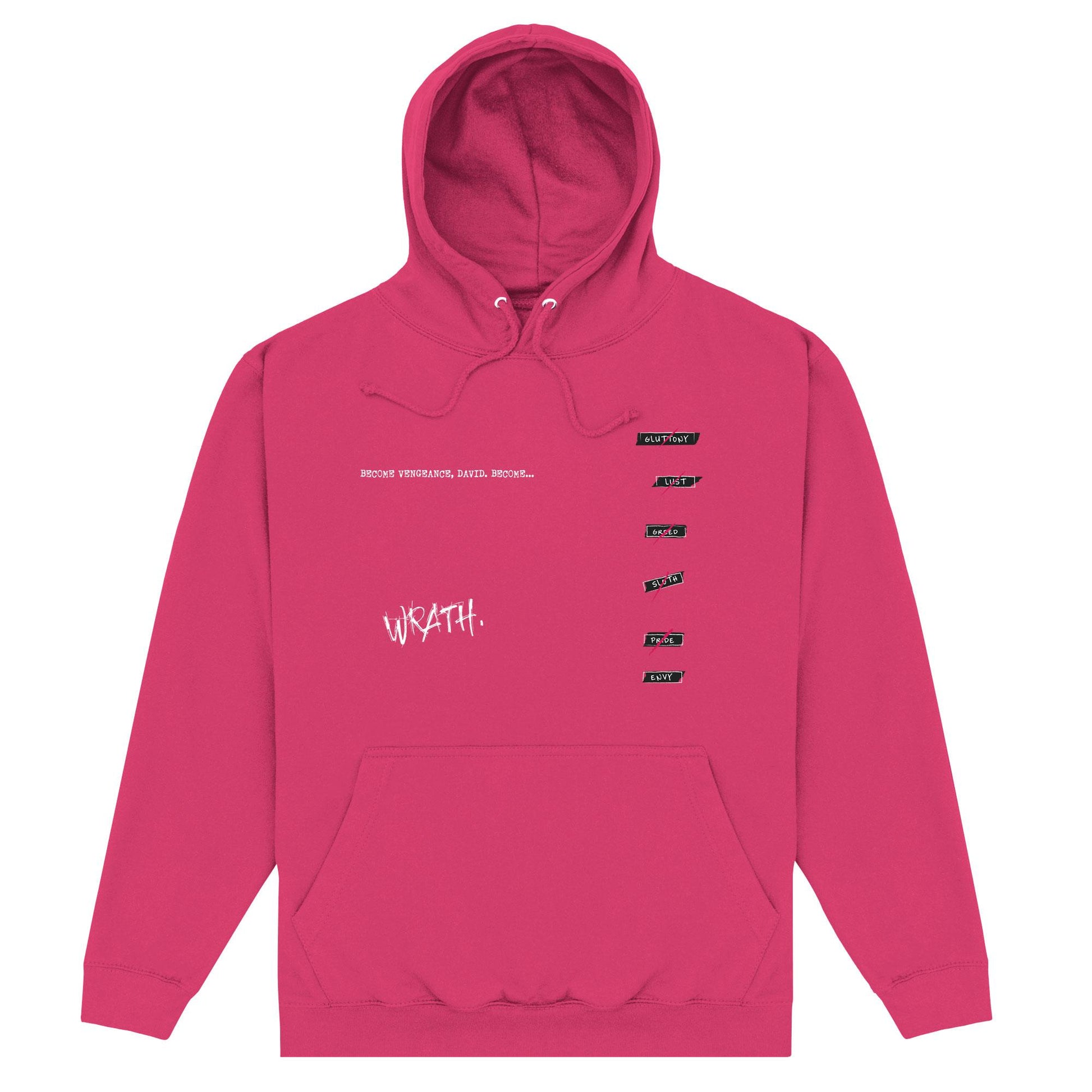 Hot Pink - Front - Se7en Unisex Adult Hoodie