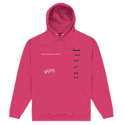 Hot Pink - Front - Se7en Unisex Adult Hoodie