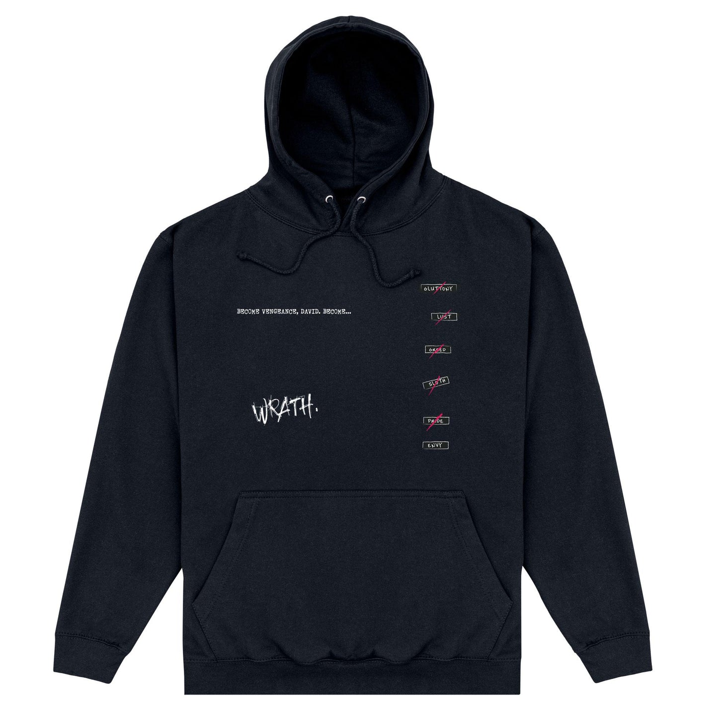 Black - Front - Se7en Unisex Adult Hoodie