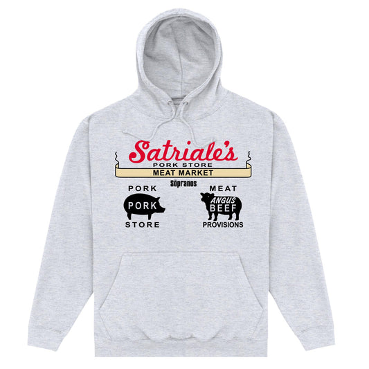 Heather Grey - Front - The Sopranos Unisex Adult Satriales Hoodie