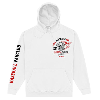 White - Front - City Slickers Unisex Adult Ohio Baseball Fan Club Hoodie