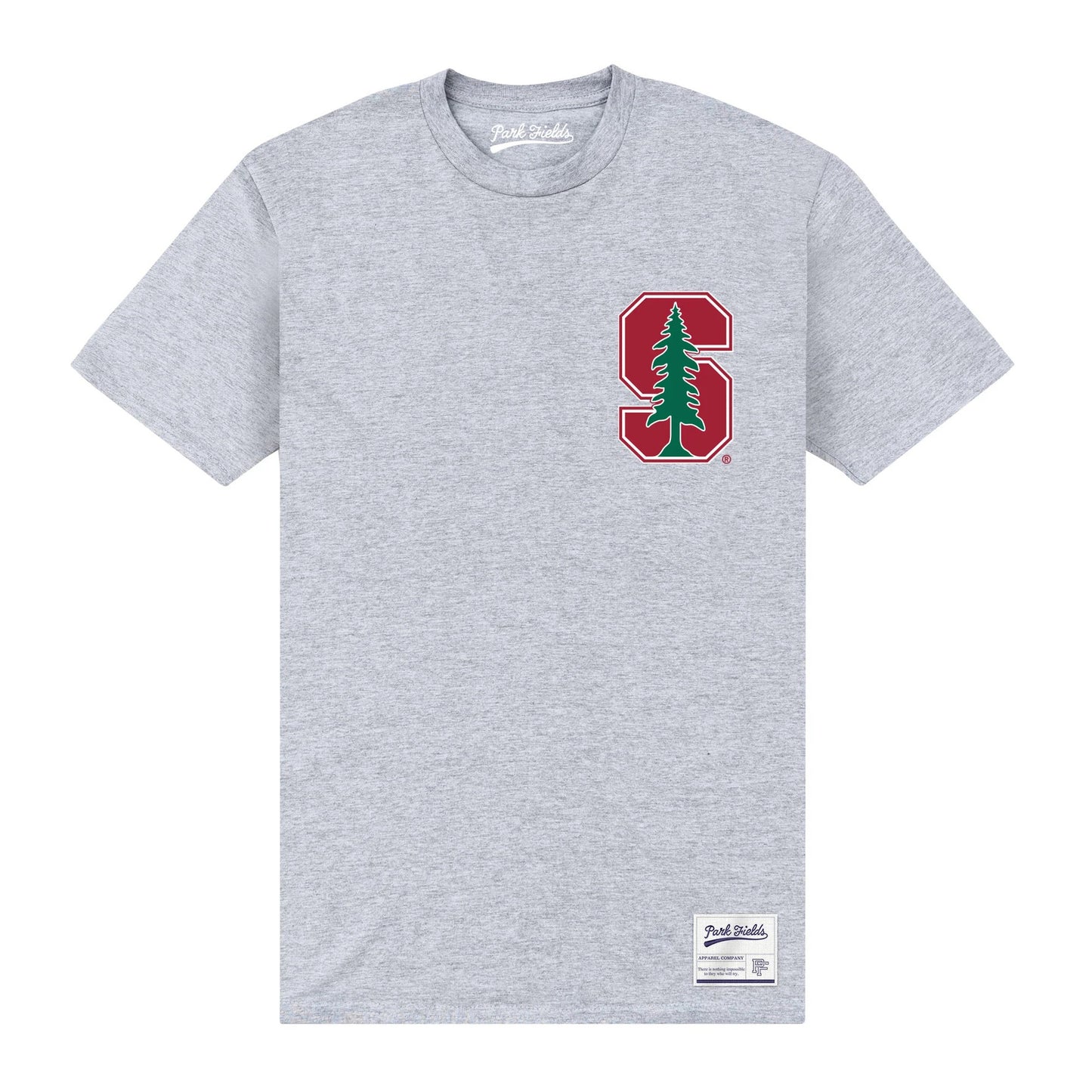 Grey - Front - Stanford University Unisex Adult S T-Shirt