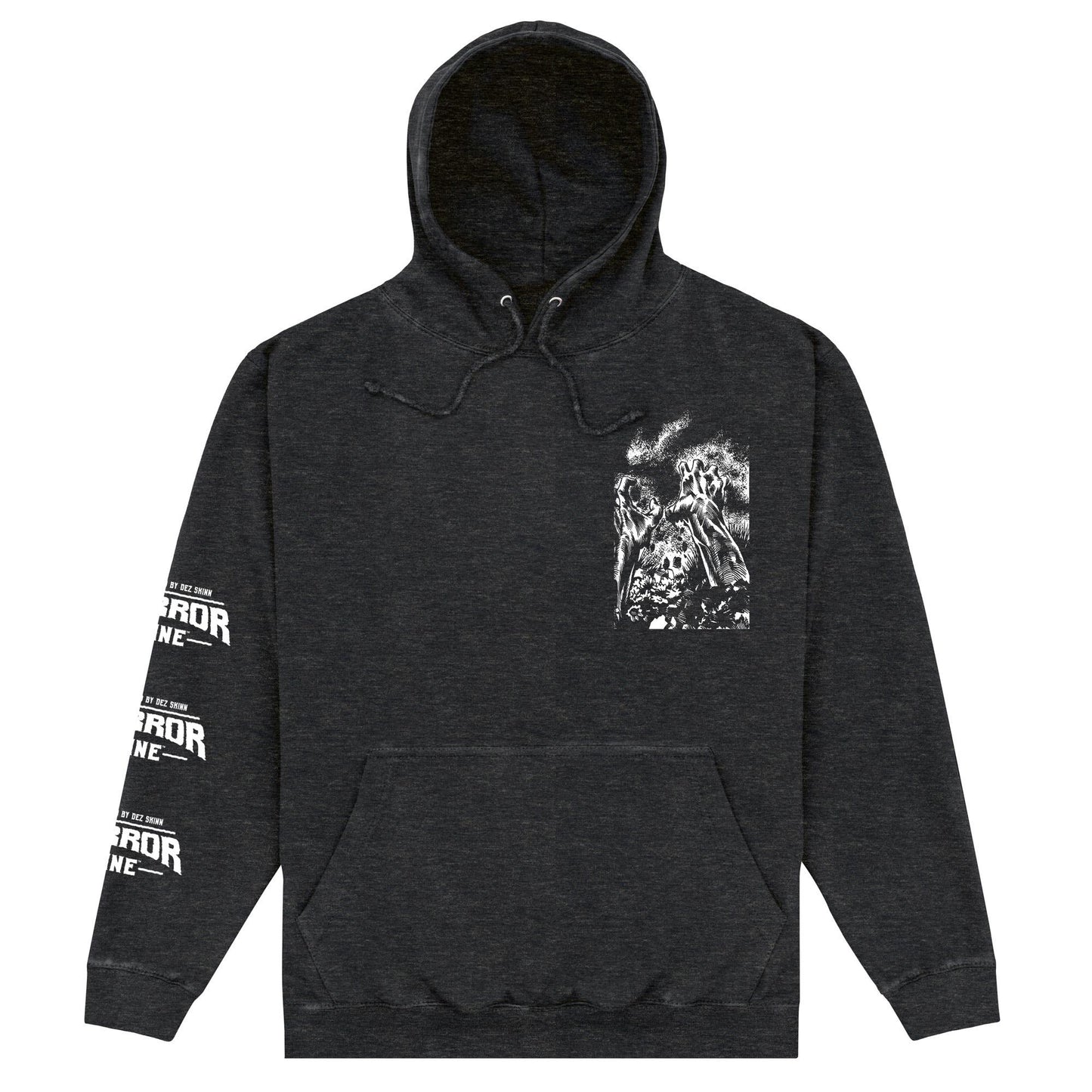 Black - Front - Horror Line Unisex Adult Plague Of The Zombie Hoodie