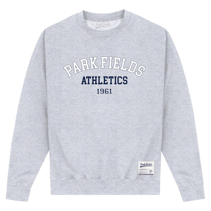 Heather Grey - Front - Park Fields Unisex Adult Athletics Sweatshirt