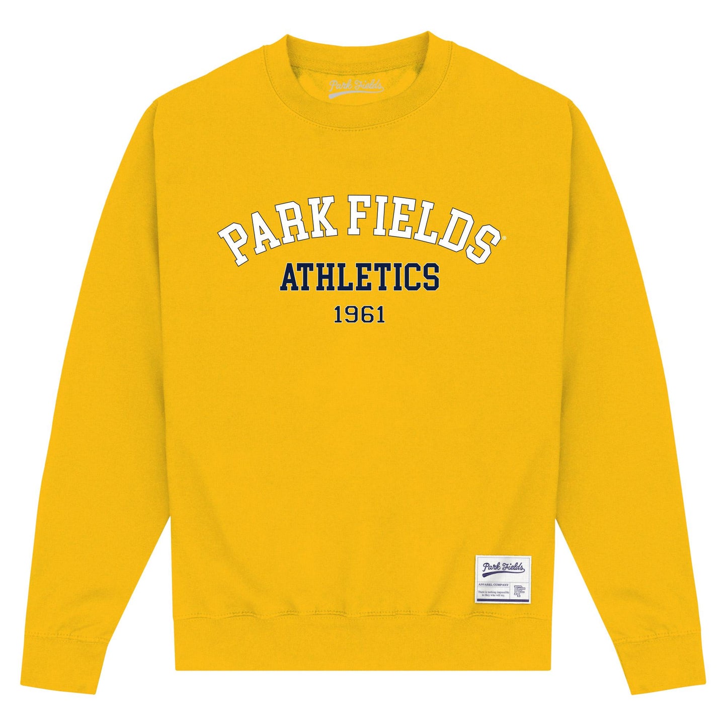Gold - Front - Park Fields Unisex Adult Athletics Sweatshirt