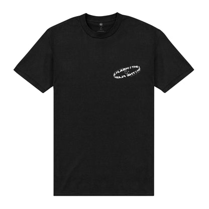 Black - Front - The Flash Unisex Adult Past Present And Future T-Shirt