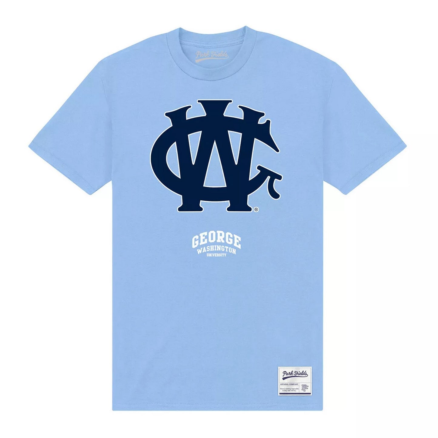 Light Blue - Front - George Washington University Unisex Adult GW T-Shirt