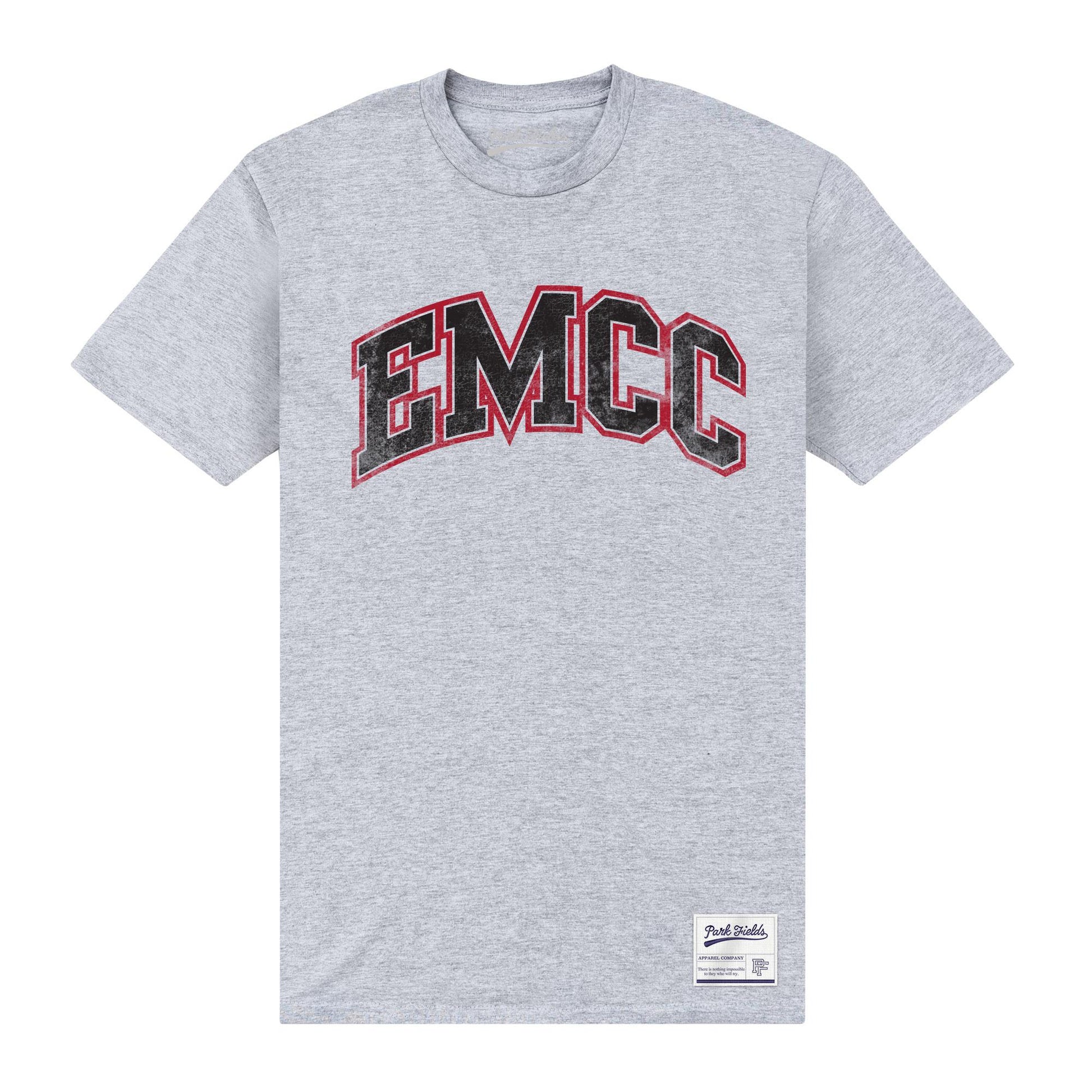 Heather Grey - Front - East Mississippi Unisex Adult EMCC T-Shirt