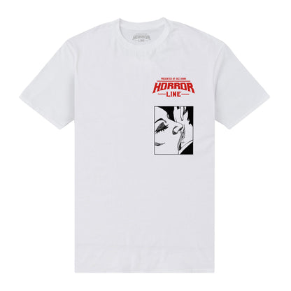White - Front - Horror Line Unisex Adult Dracula Bites T-Shirt