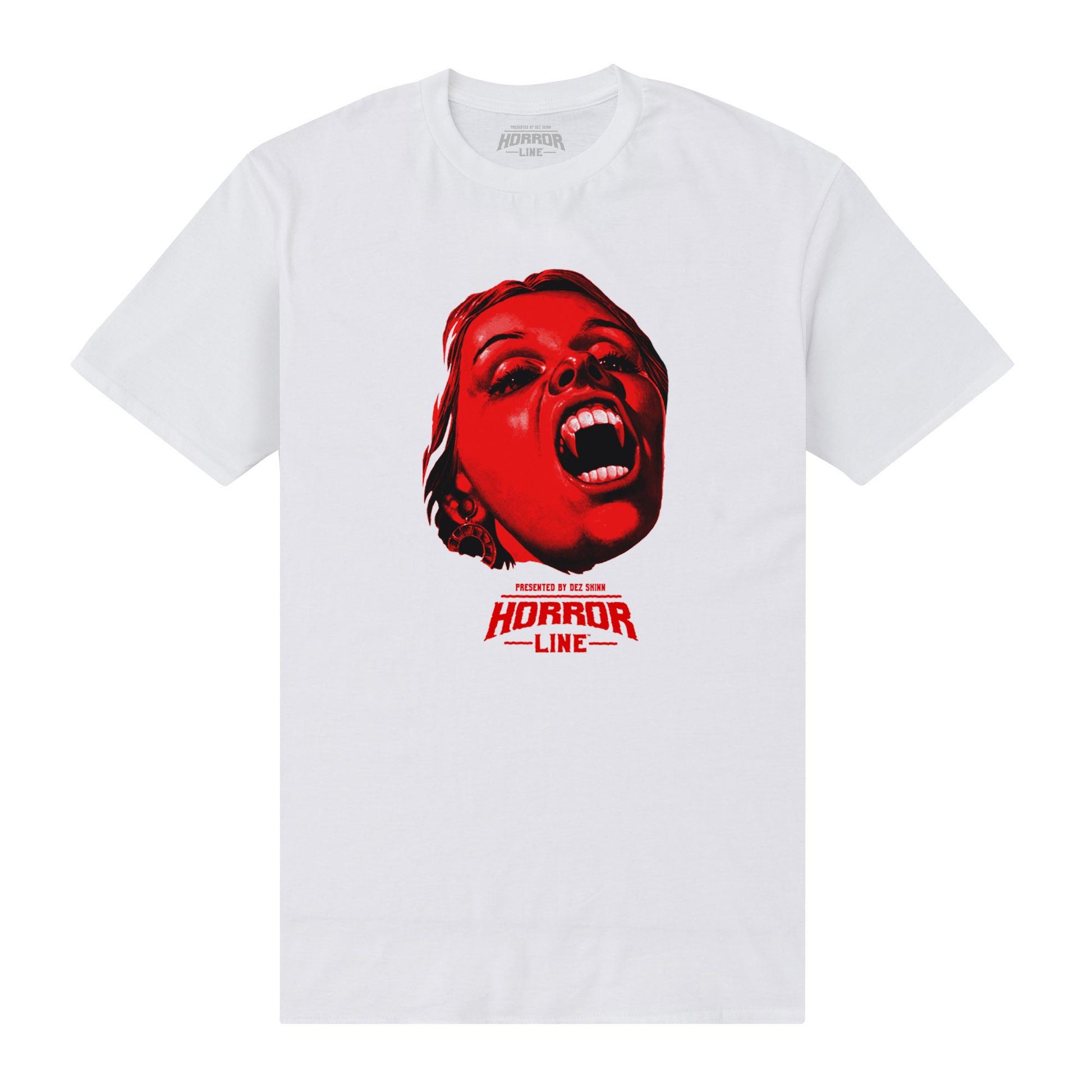 White - Front - Horror Line Unisex Adult Vampire Circus T-Shirt