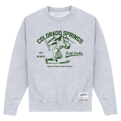 Heather Grey - Front - Park Fields Unisex Adult Colorado Springs Sweatshirt