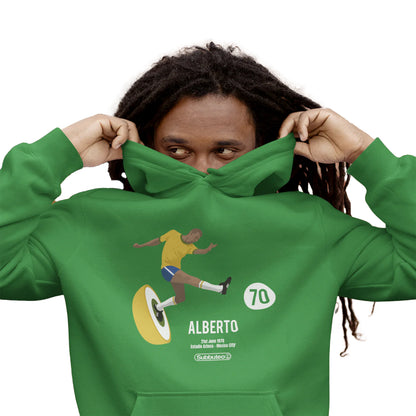 Kelly Green - Side - Subbuteo Unisex Adult Alberto Hoodie