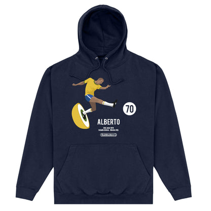 Navy - Front - Subbuteo Unisex Adult Alberto Hoodie