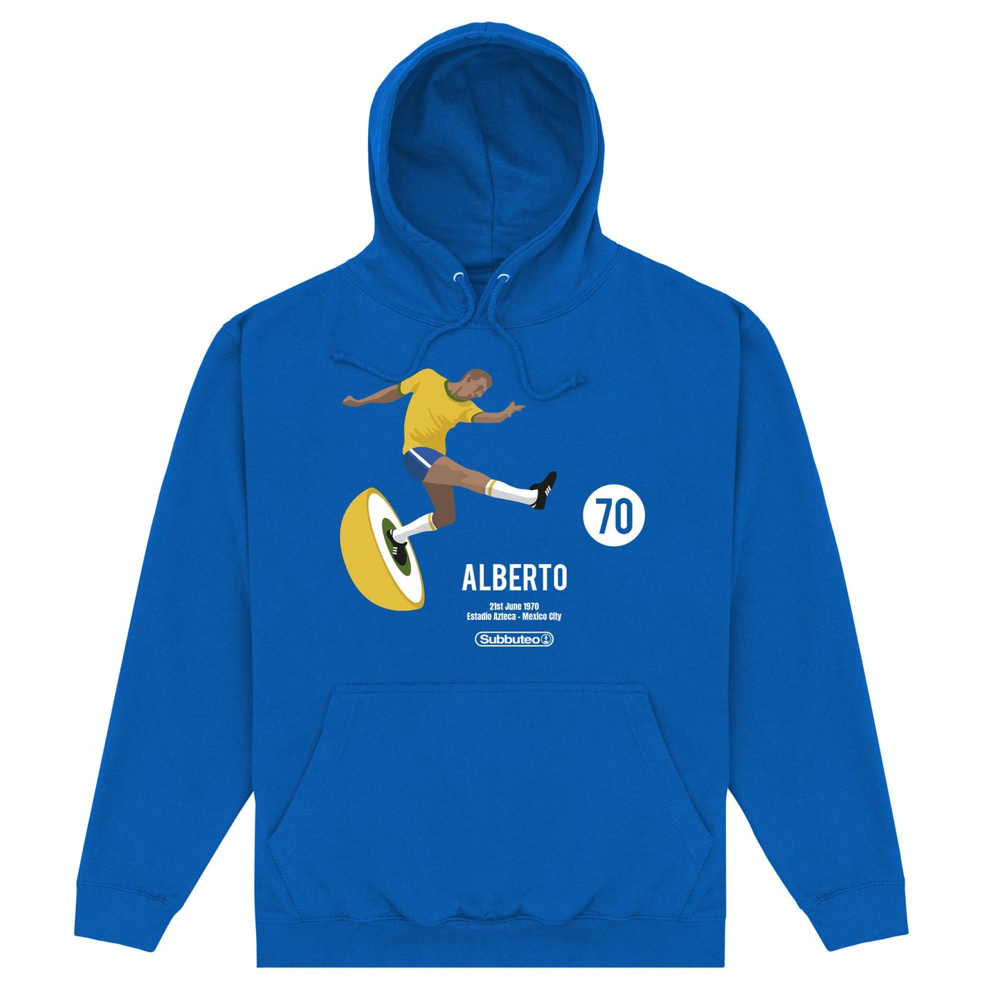 Royal Blue - Front - Subbuteo Unisex Adult Alberto Hoodie