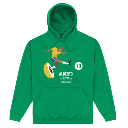 Kelly Green - Front - Subbuteo Unisex Adult Alberto Hoodie