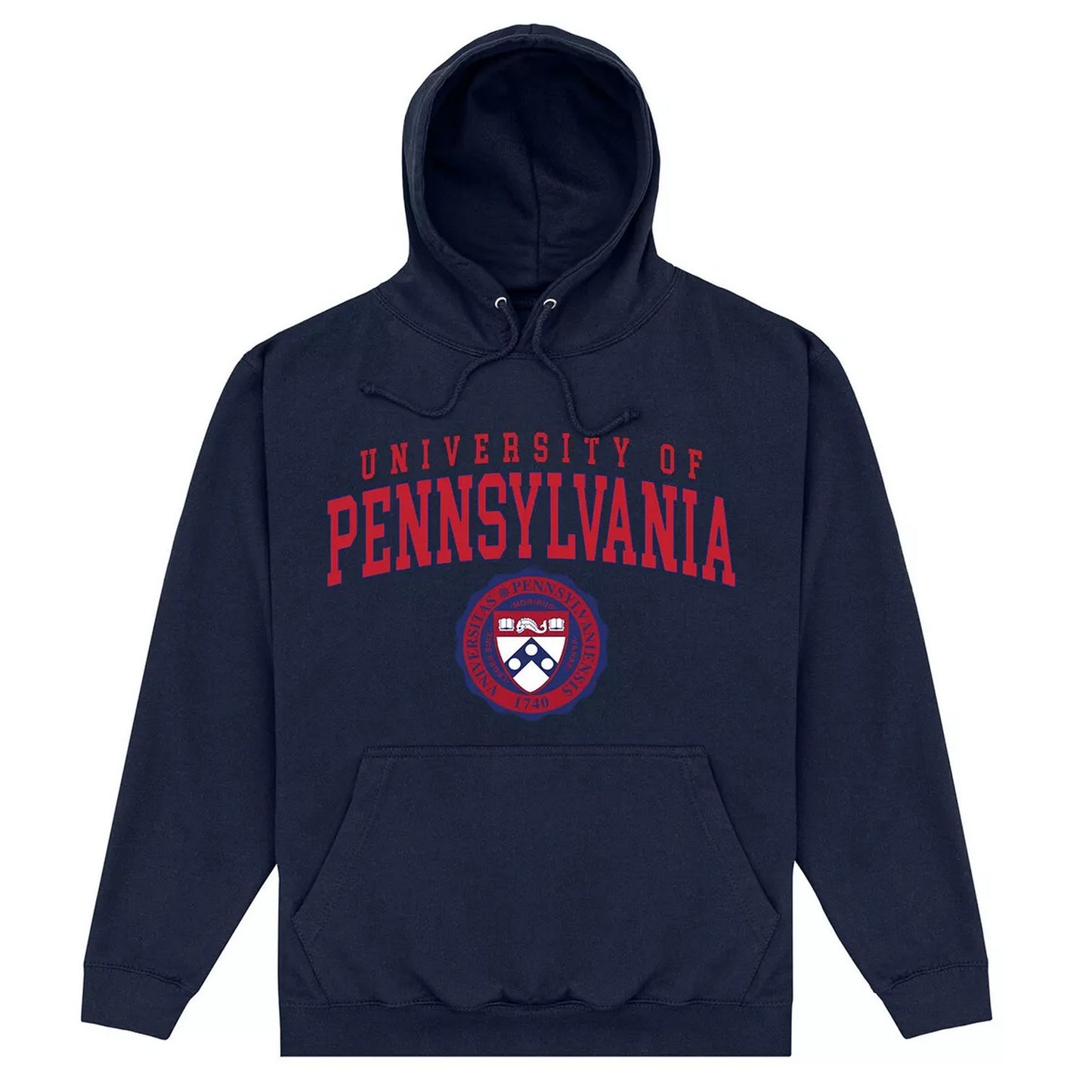 Navy Blue - Front - University Of Pennsylvania Unisex Adult Hoodie