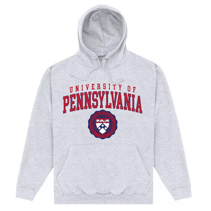 Heather Grey - Front - University Of Pennsylvania Unisex Adult Hoodie