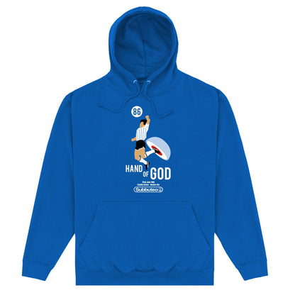 Royal Blue - Front - Subbuteo Unisex Adult Hand Of God Hoodie